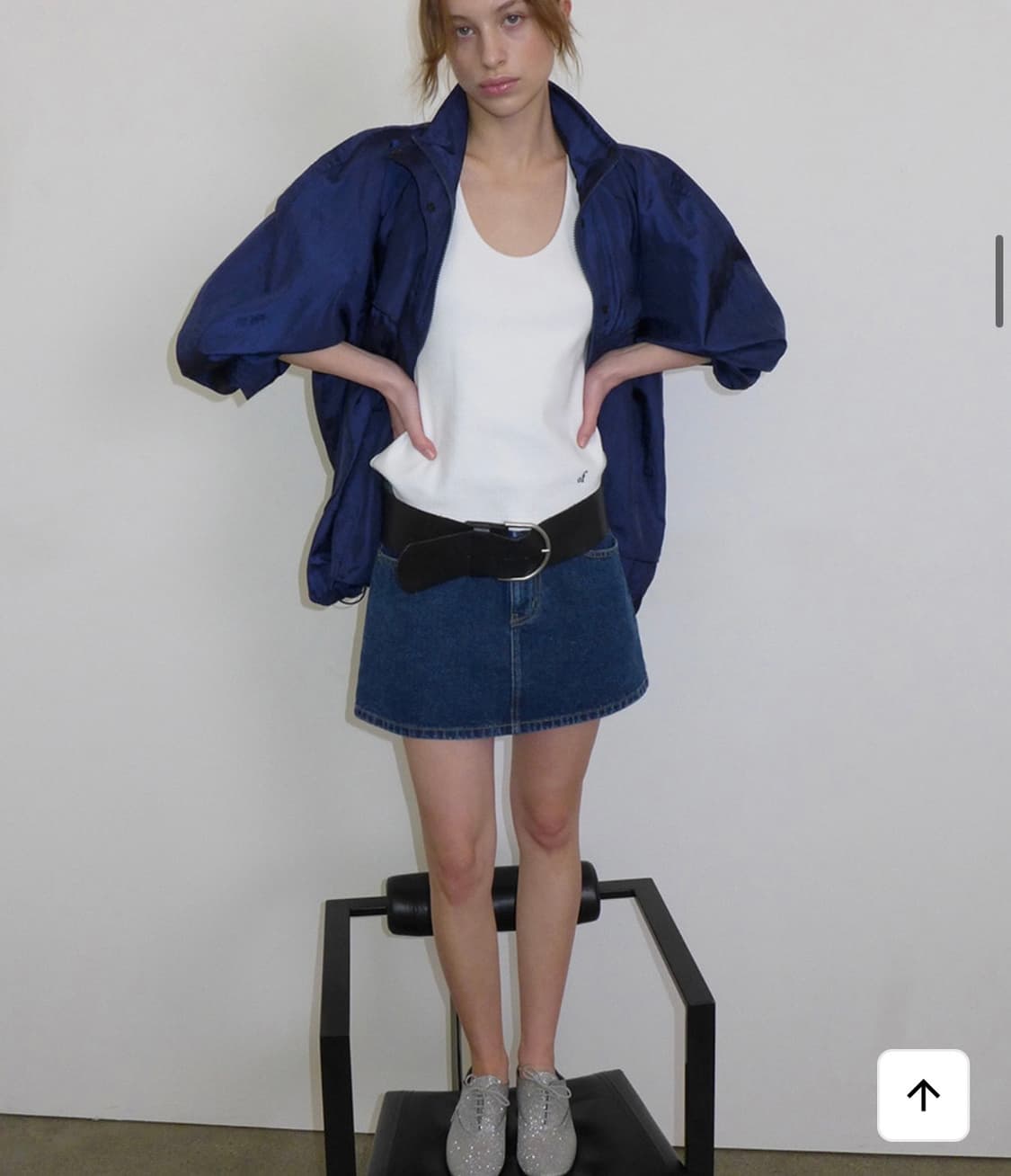 오버듀플레어 데님 미니스커트 청치마 상품이미지2