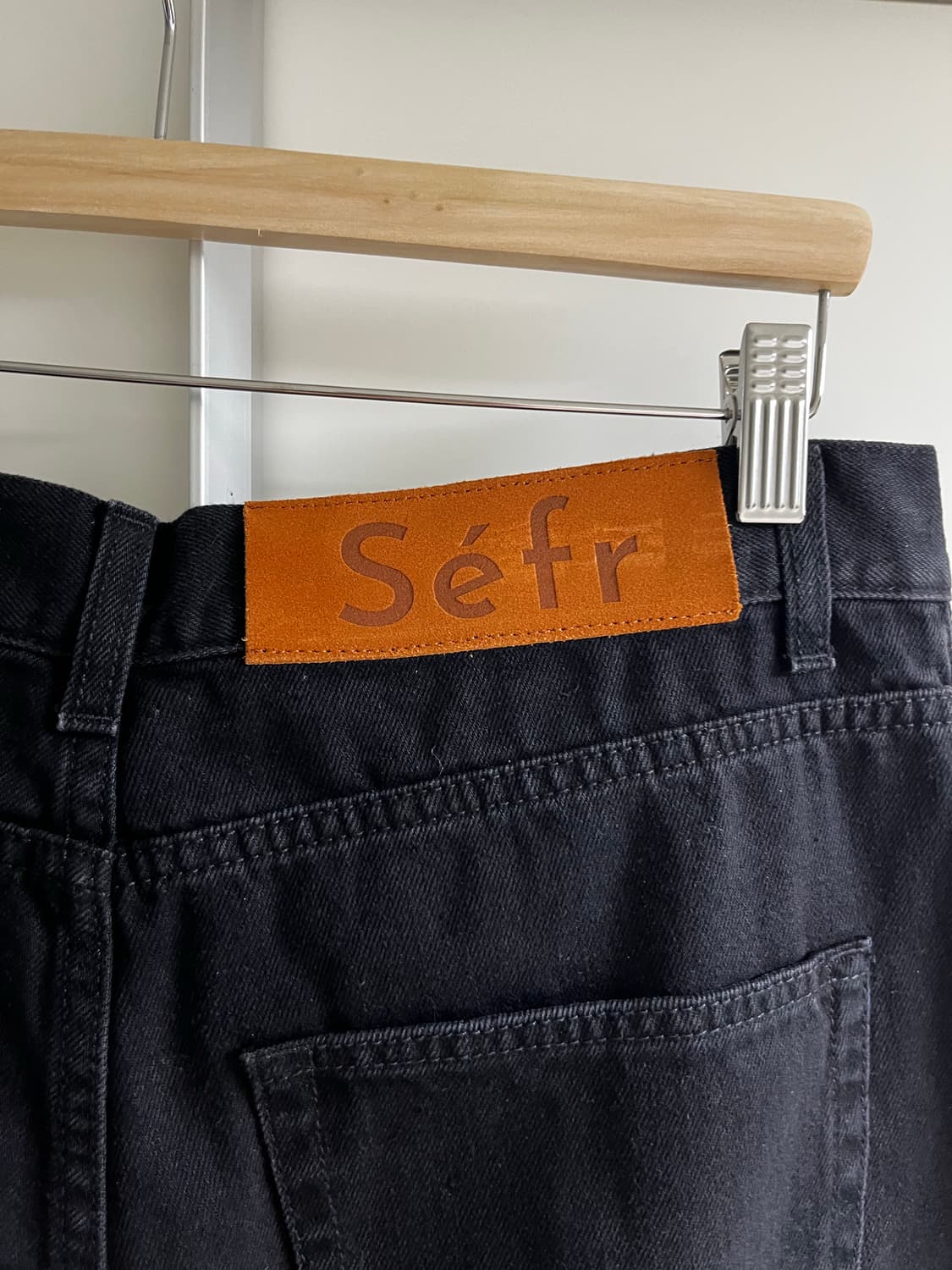 Sefr 와이드컷 블랙진 상품이미지3