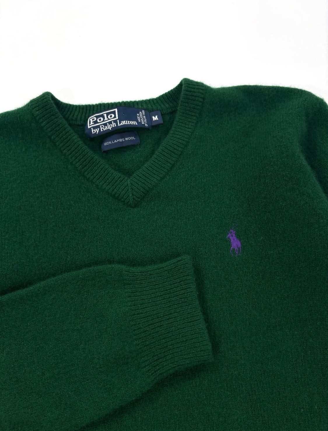 폴로 랄프로렌 램스 울 여성 브이넥 니트  상품이미지2
