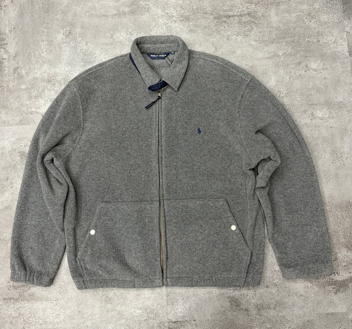 폴로 랄프로렌 골프 플리스 집업 자켓 회색 상품이미지1