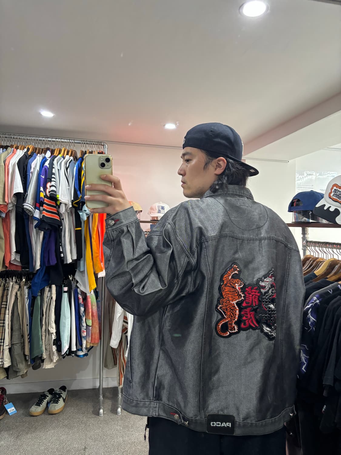 Paco jeans 용호 패치 힙합 트러커자켓 상품이미지7