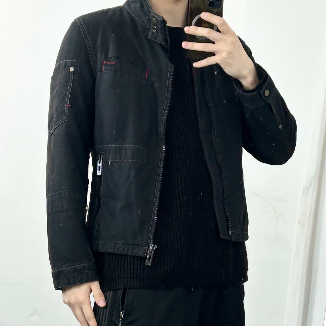 Guess 게스 해체주의 바이커 자켓 상품이미지2