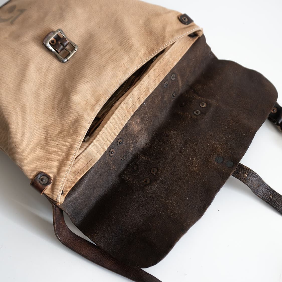 더블알엘 rrl 켄버스 가죽 토트백 크로스백 상품이미지4