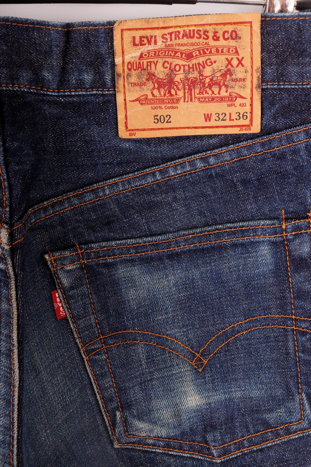 90‘s Levis 502xx BigE 셀비지 (30.5인치) 상품이미지7