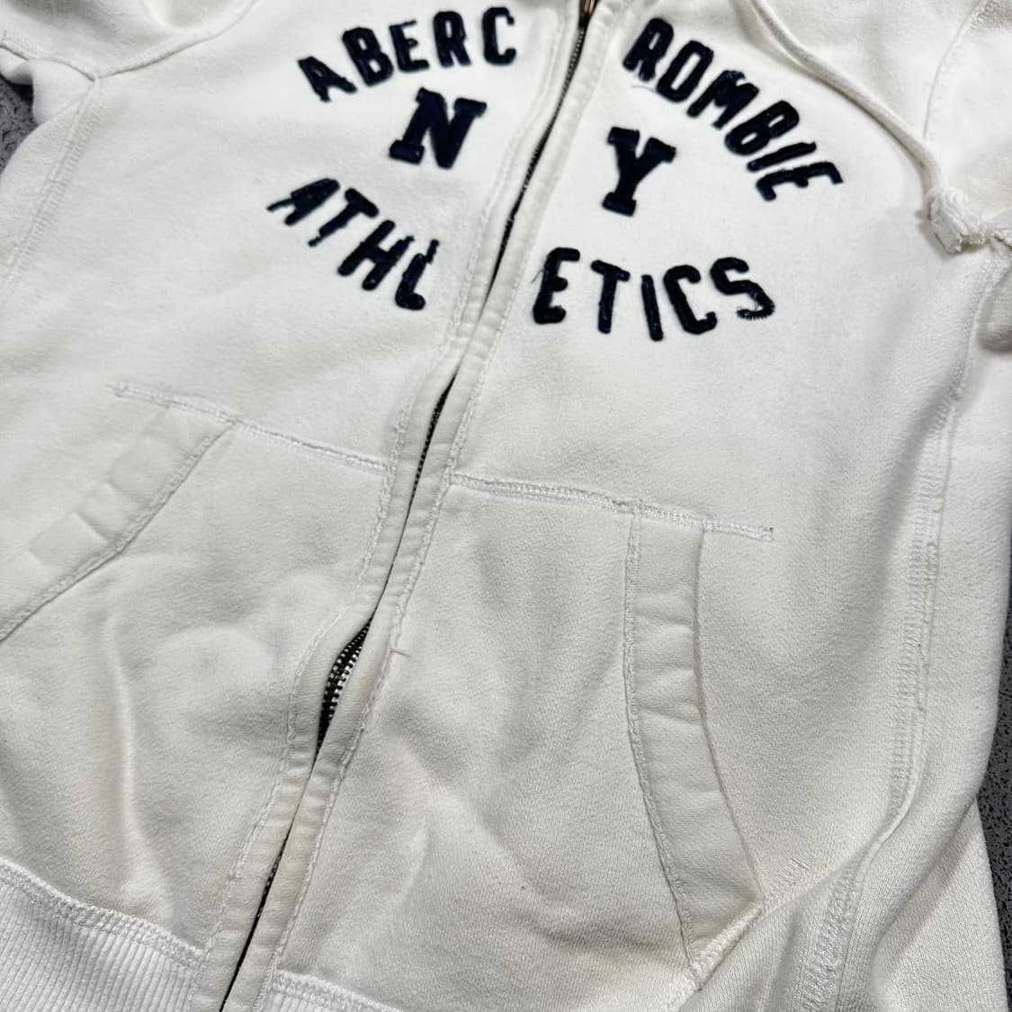 ✨ (바배) 아베크롬비 Y2K 화이트 후드 집업  상품이미지6