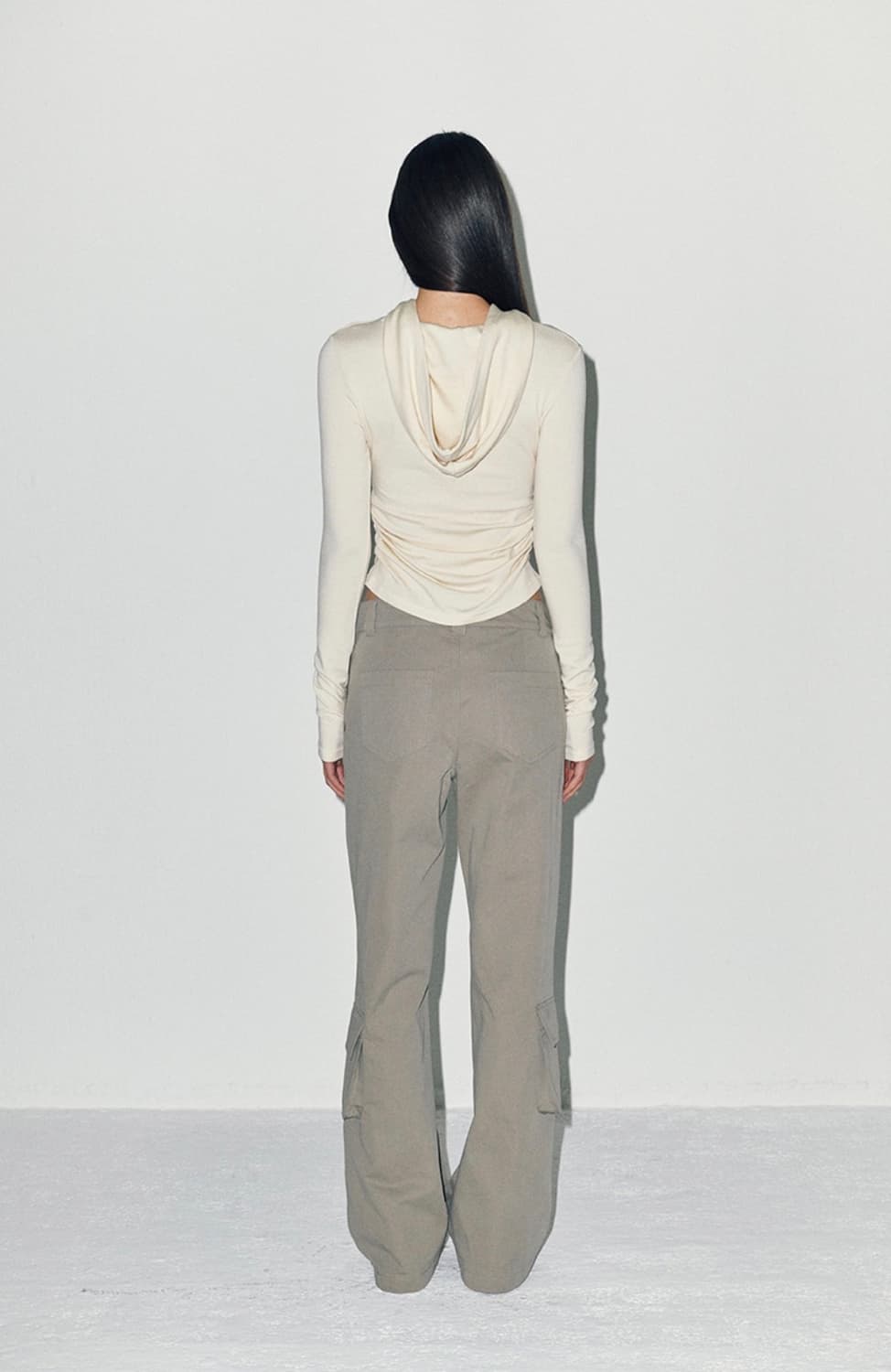 슬로우가먼츠 멀티 부츠컷 팬츠 라이트 그레이 상품이미지3