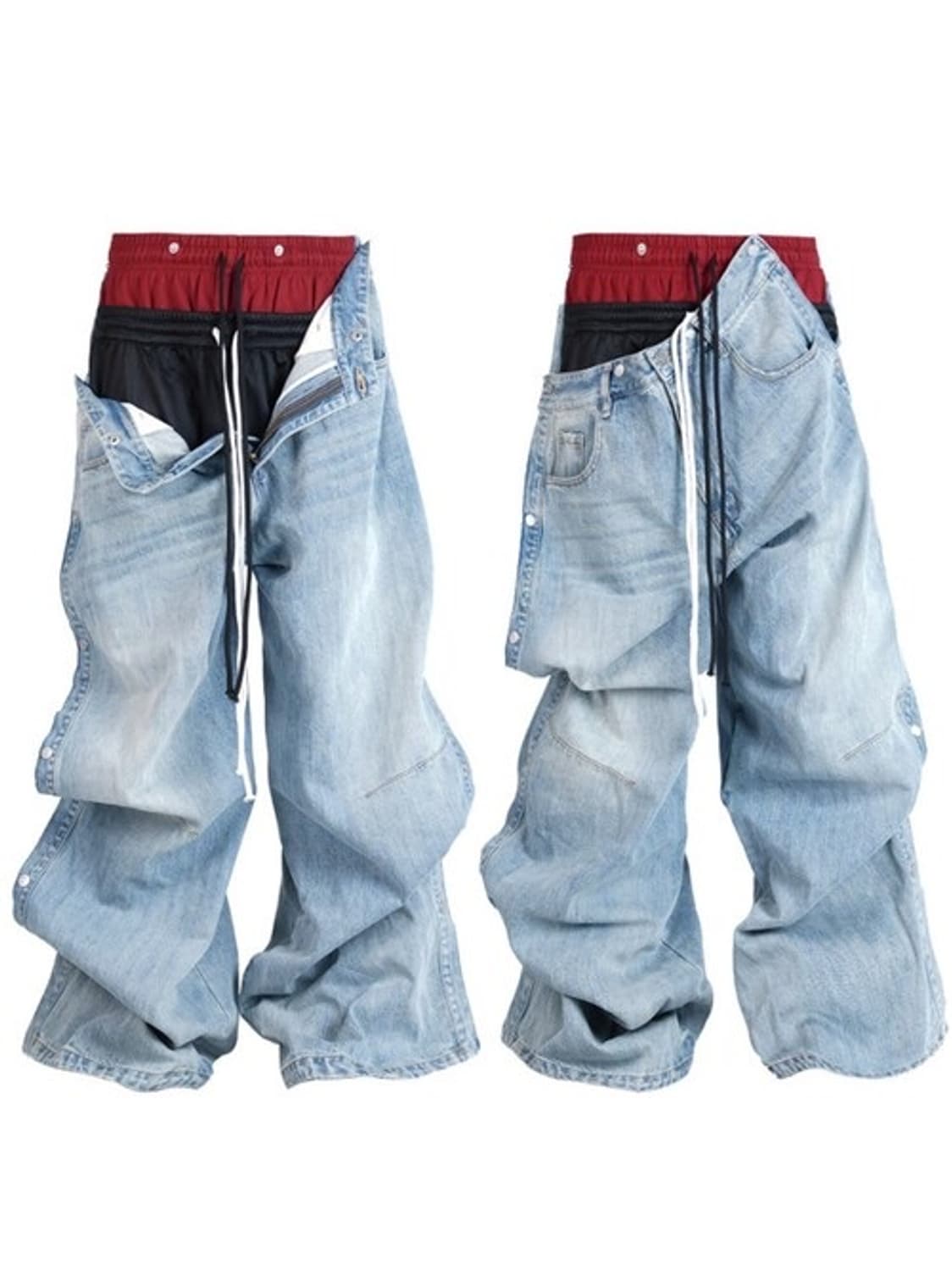 콰스 새깅 바지 상품이미지1