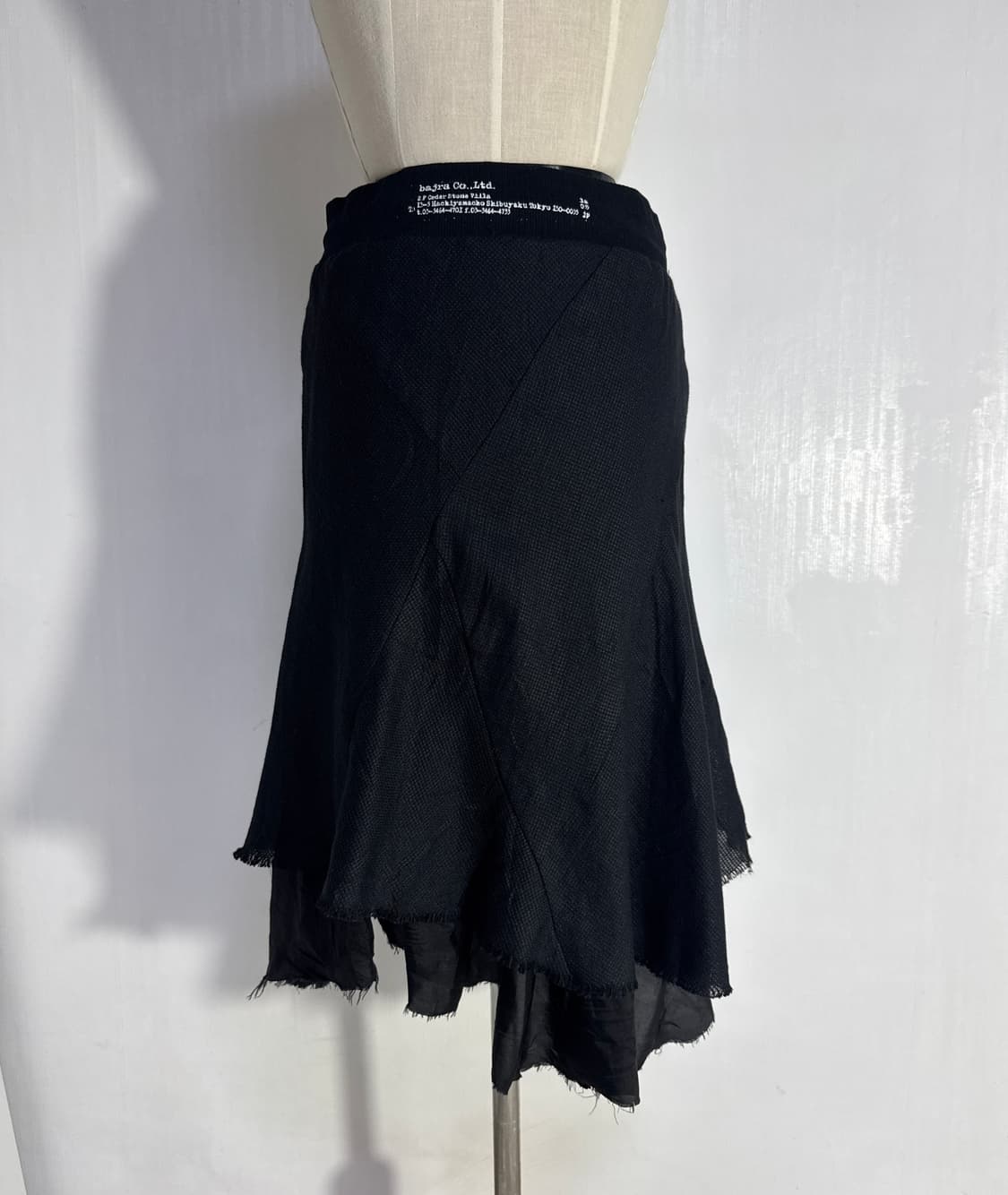 Bajra 비대칭 레이어드 스커트 y2k 아방가르드 상품이미지5