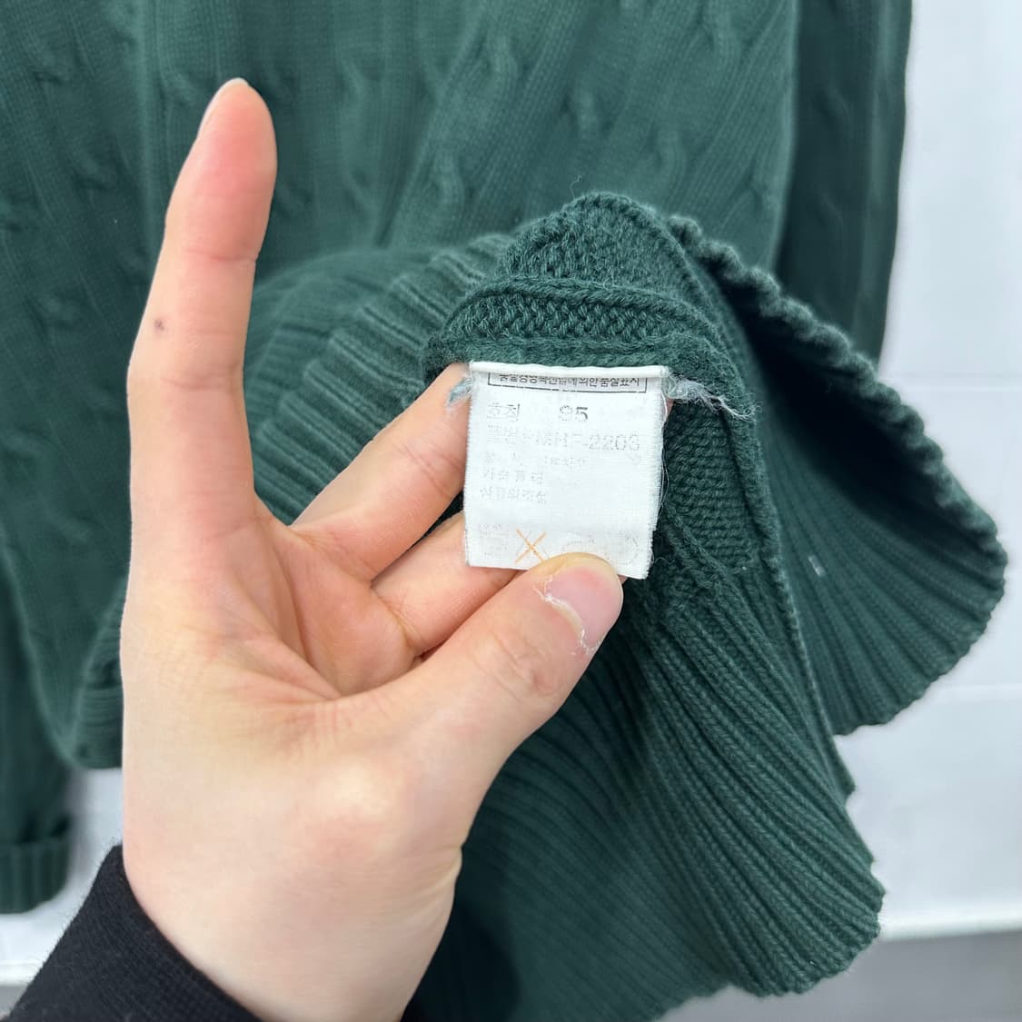 폴로 랄포로렌 꽈배기 니트 상품이미지4