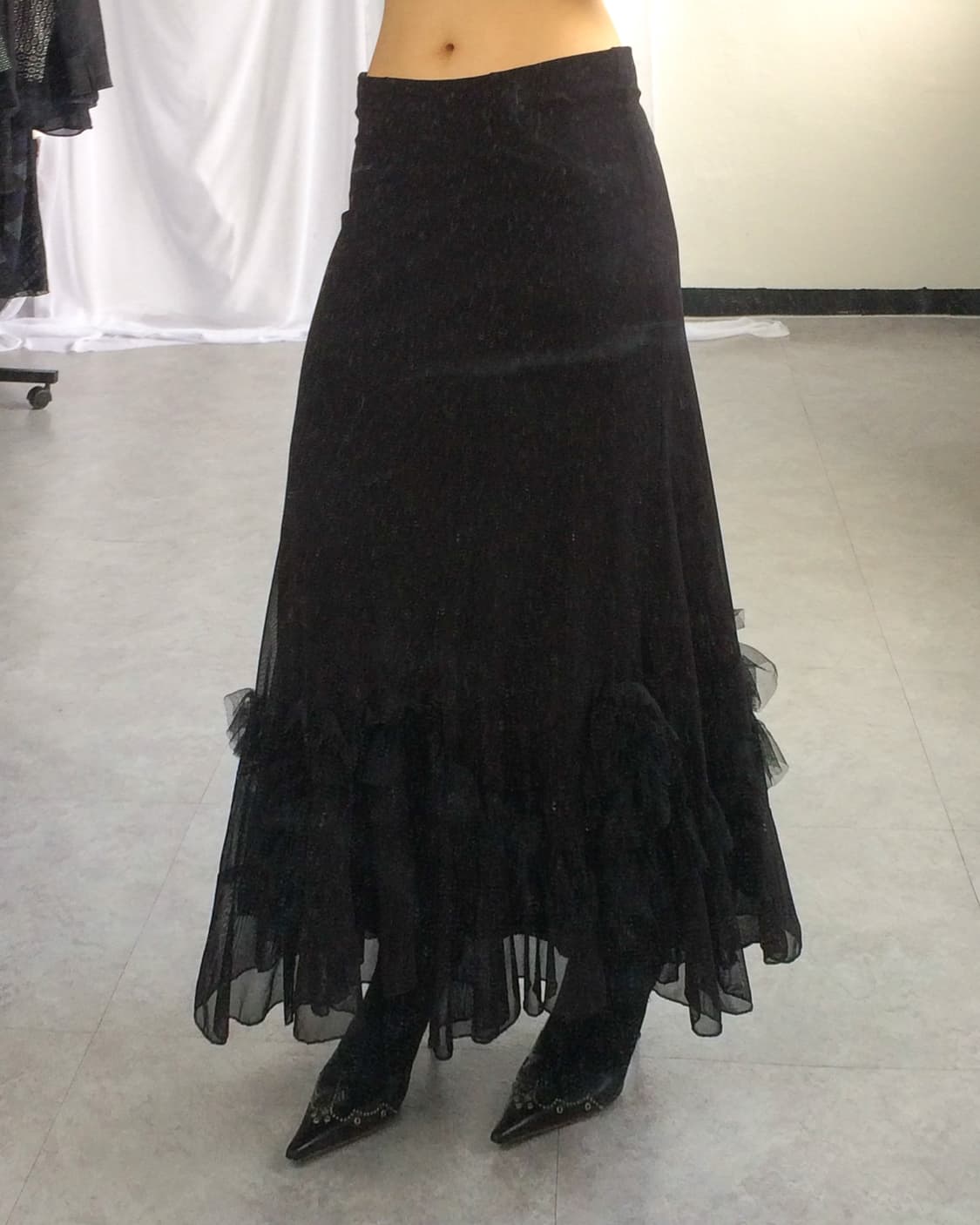 Frill unbalanced long skirt 상품이미지9