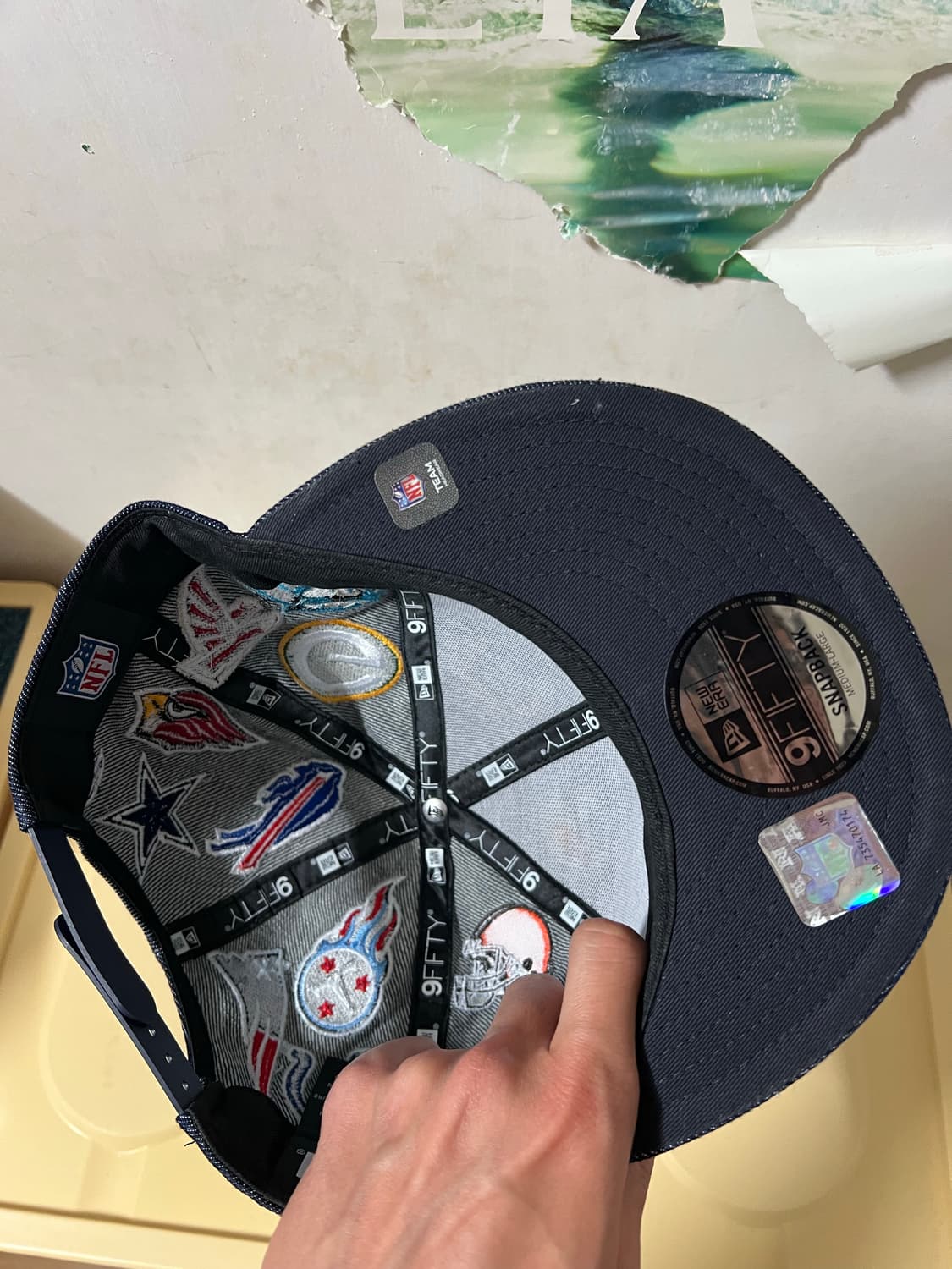 뉴에라 NFL 올 오버 스냅백 인디고 데님 스냅백 상품이미지3