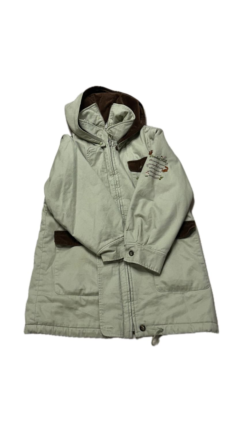 [빈티지]귀여운 모리걸 민트초코 일본 간절기 메론소다 말차맛 아우터 야상 상품이미지8