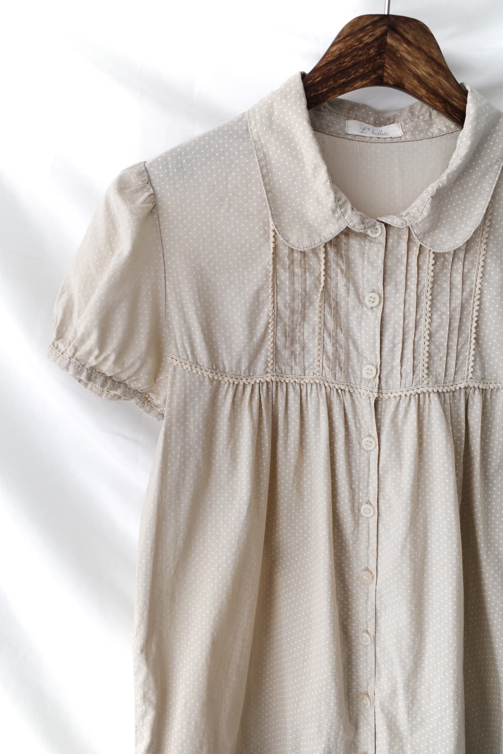 dot puff half shirt 상품이미지3