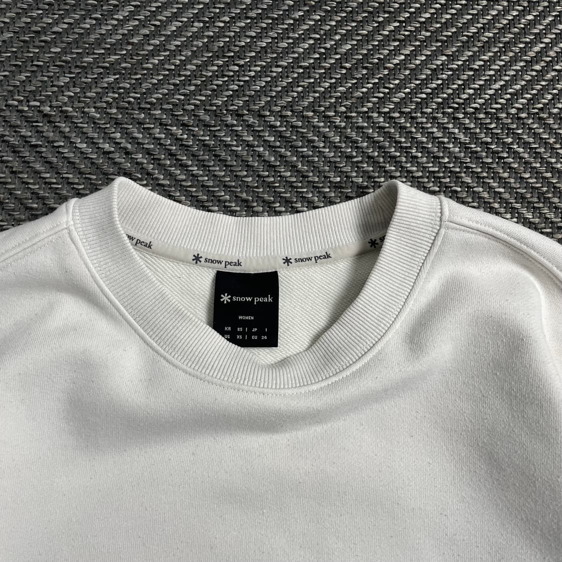스노우피크 우먼스 세미 크롭 스웻 맨투맨y 4339 상품이미지5