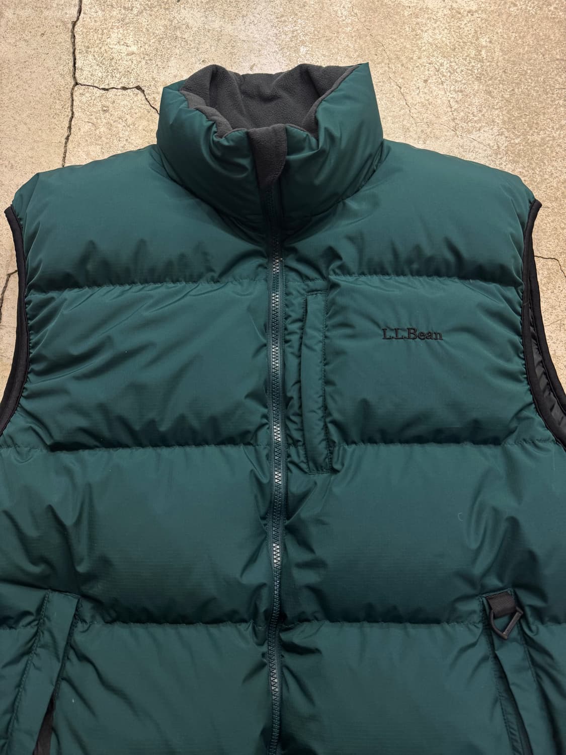 00s 엘엘빈 아웃도어 립스탑 구스다운 베스트 상품이미지3