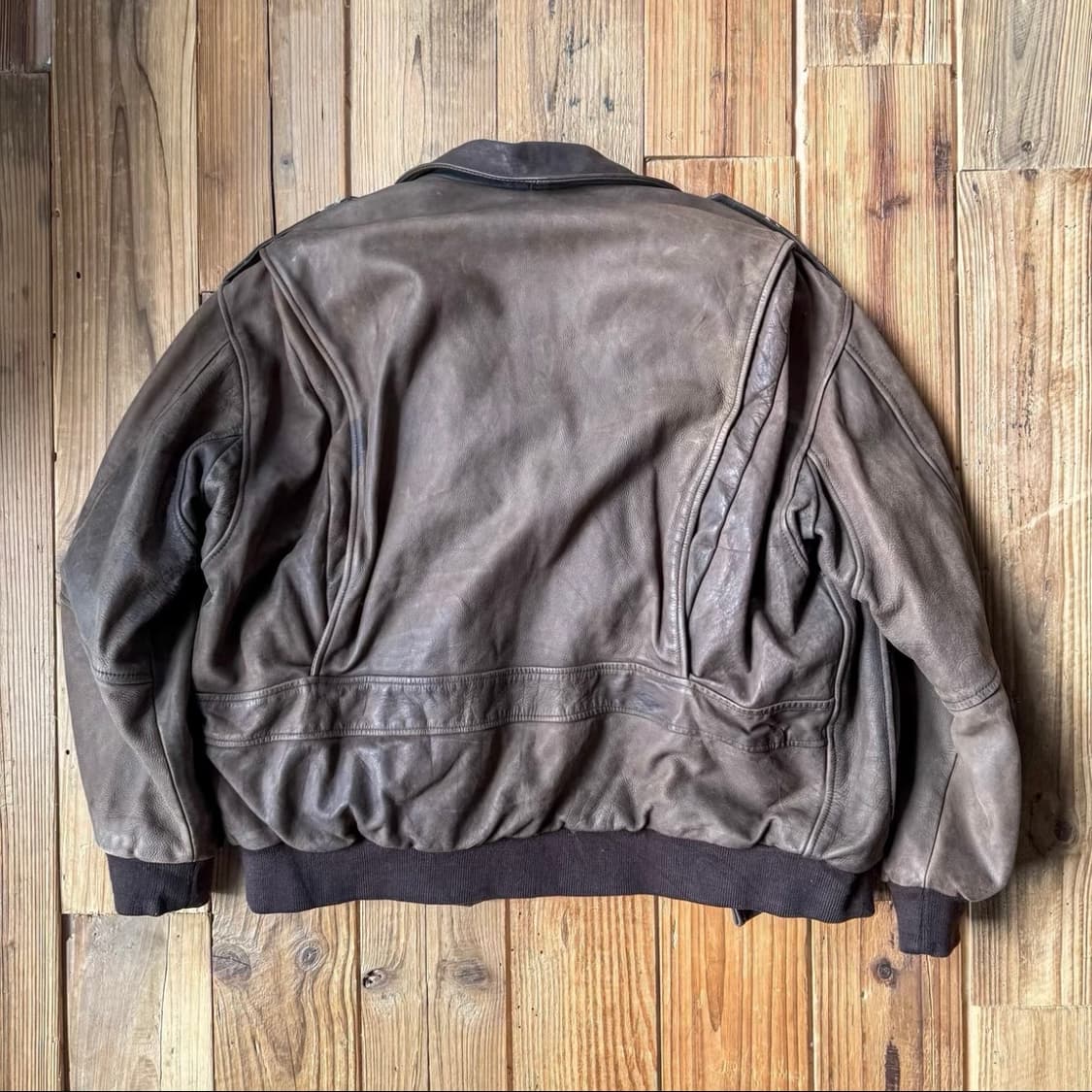 빈티지 미군 타입 A-2 오일 왁스 카우하이드 자켓 상품이미지2