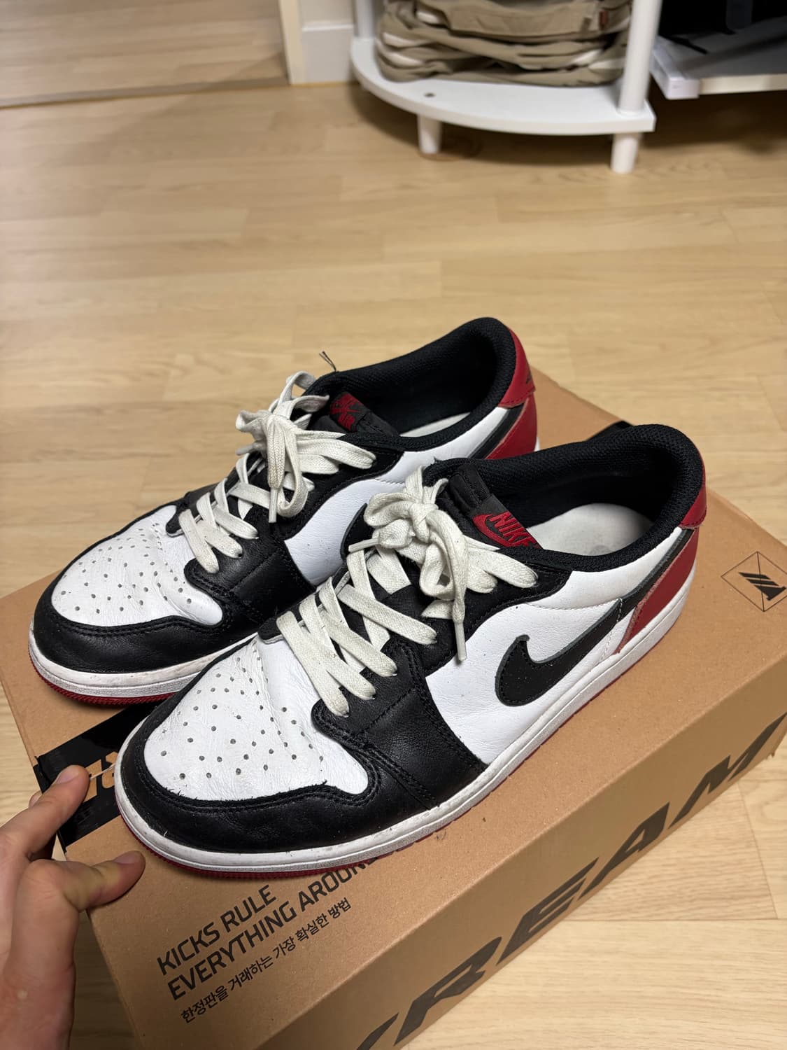 조던 1 레트로 로우 OG 블랙토 260 상품이미지2