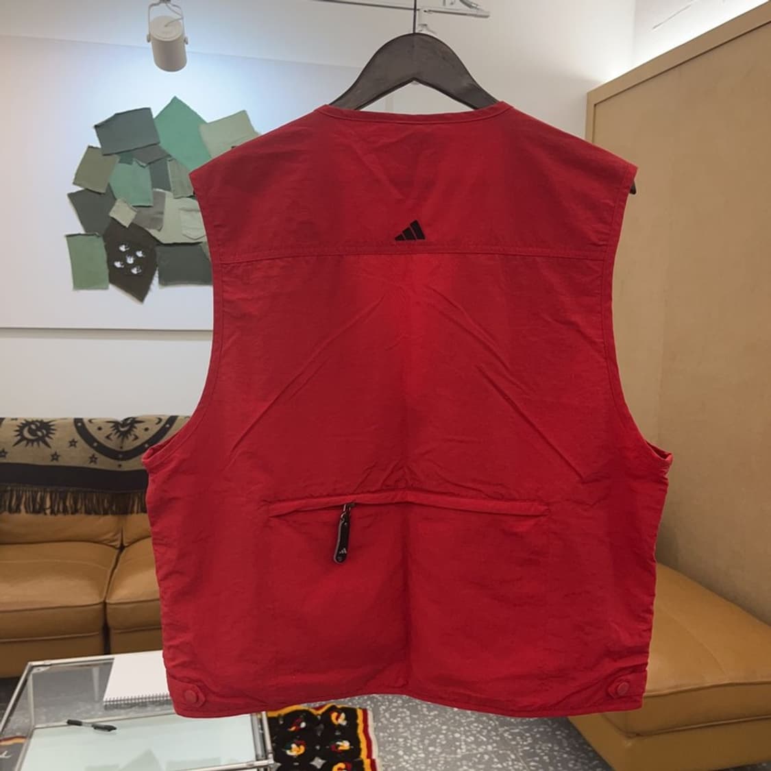 아디다스 고프코어  피싱 빈티지 레드 조끼 베스트 105 C06421 상품이미지4