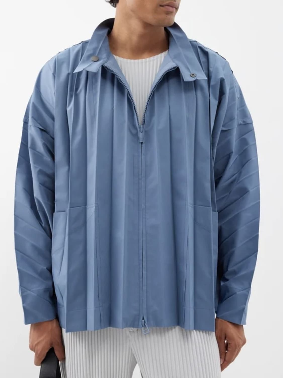 양갱착용) 이세이미야케 옴므플리세 8월 엣지자켓 1사이즈 상품이미지2