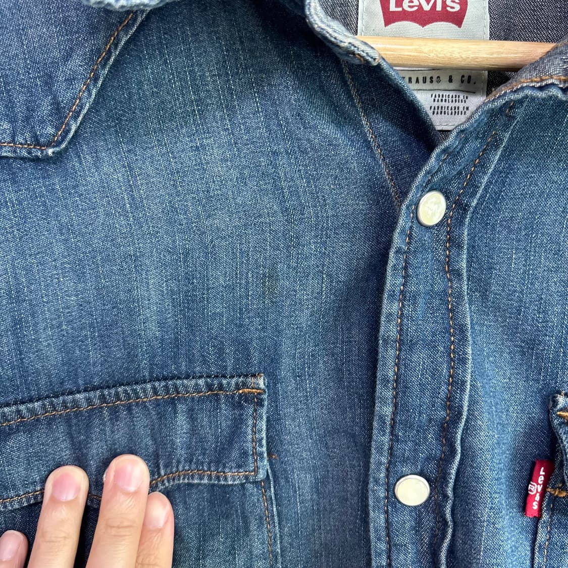 리바이스 웨스턴 데님 셔츠 상품이미지4