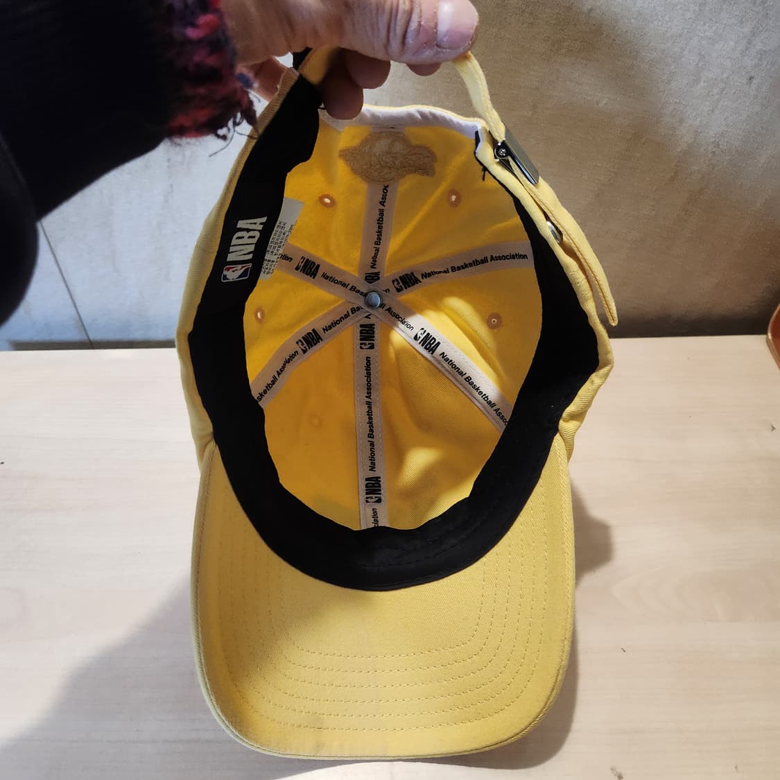 NBA LA 레이커스 옐로우 볼캡 | 파스텔 옐로우 포인트 캡 상품이미지6