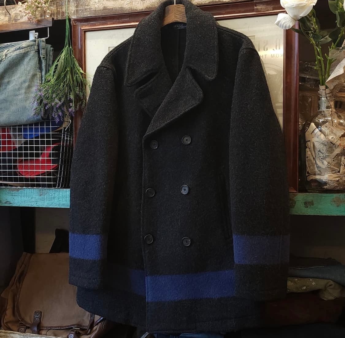 90s 폴로 랄프로렌 헤비울 피코트 Made in USA 상품이미지2