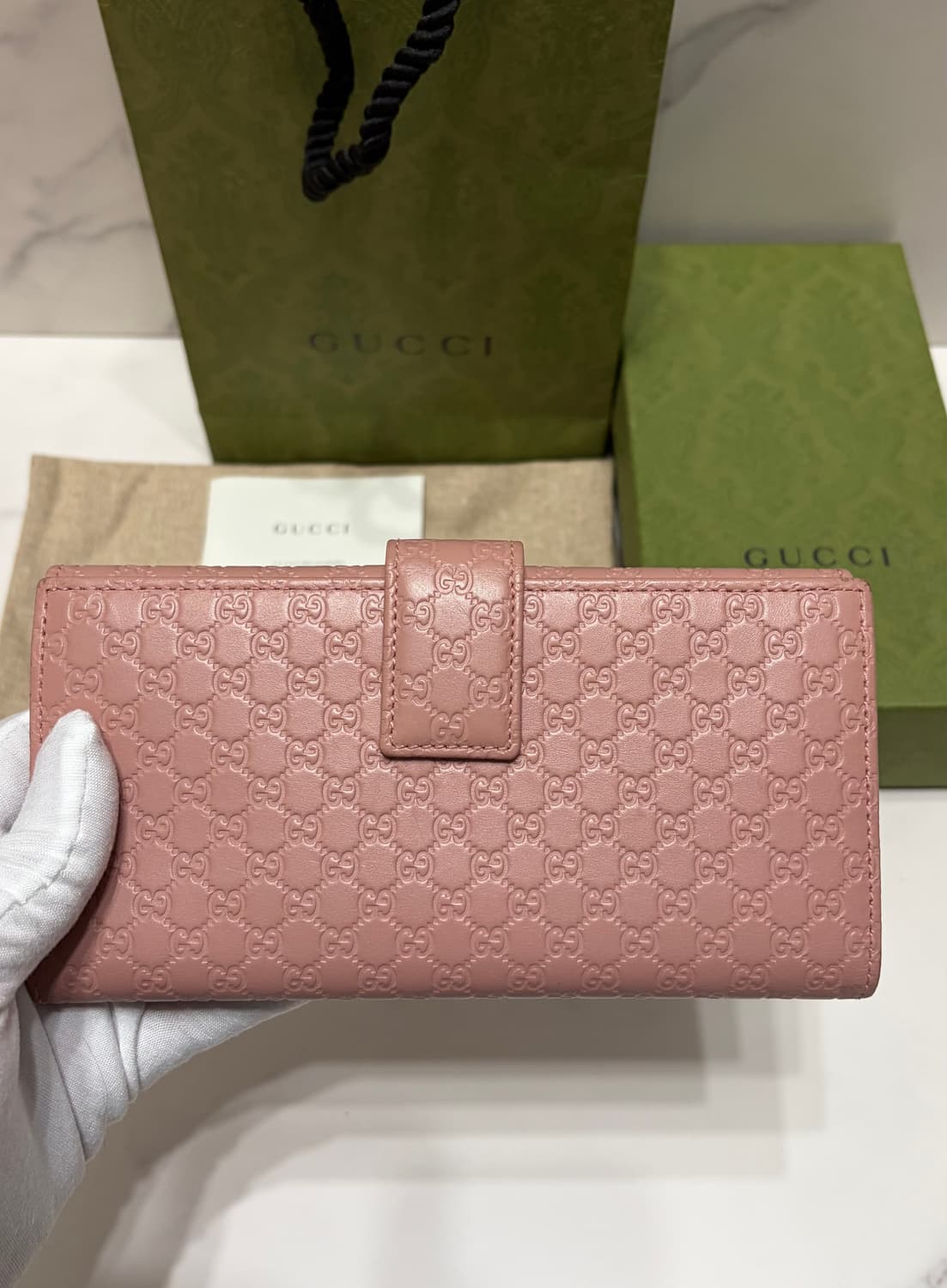 [정품] 구찌마이크시마 핑크 장지갑 상품이미지2