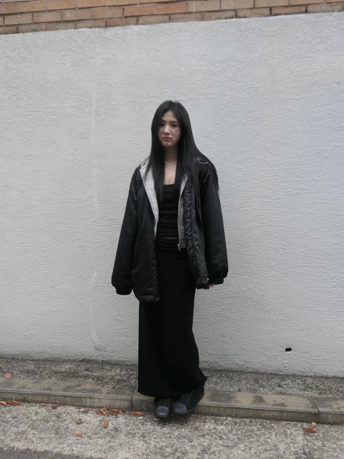 디에이디 새틴 블루종 블랙 상품이미지1