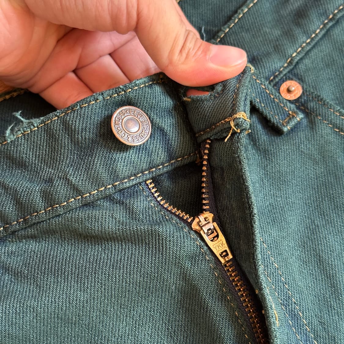 90‘s Levi’s 505 post dyeing cotton pants 상품이미지3