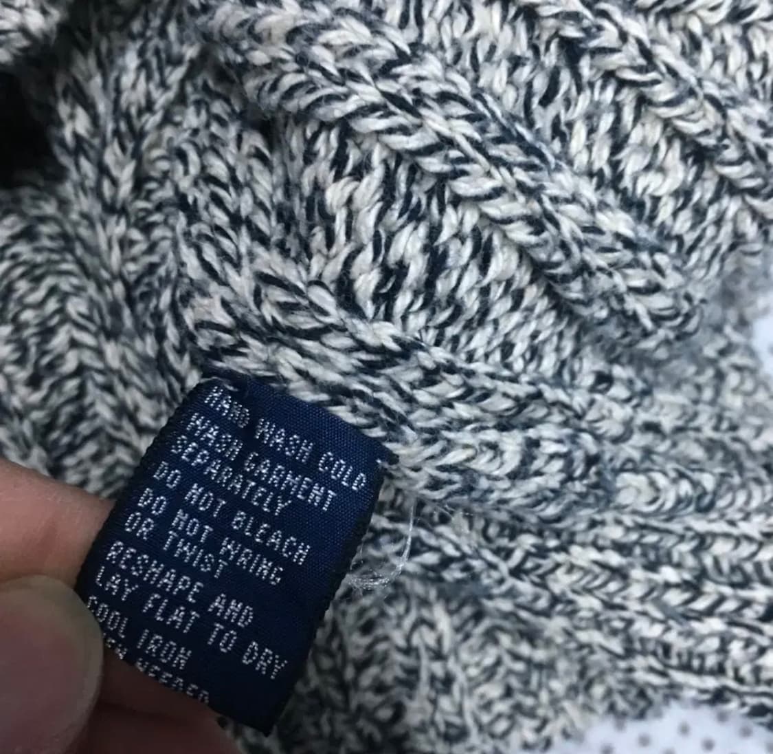 폴로 90s 블랙 앤 그레이 성조기 니트AA08 상품이미지5