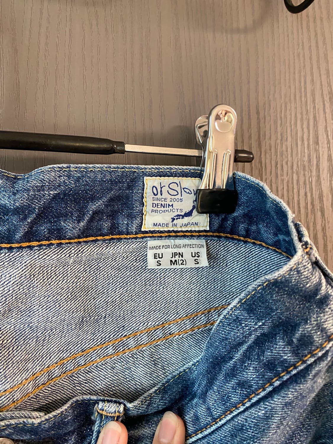오어슬로우 데님 팬츠 105 중청 orslow 상품이미지2