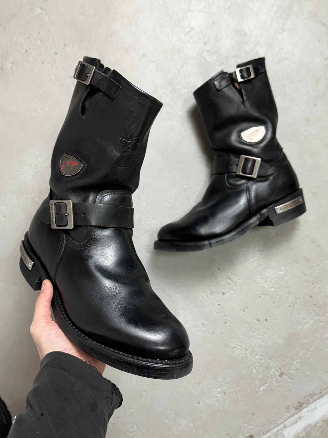 00's OG USA made 레드윙 968 엔지니어 부츠 상품이미지1