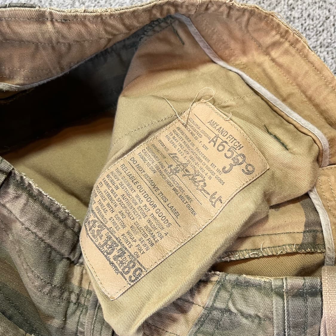 AMX FITCH 카모 카고팬츠 상품이미지7