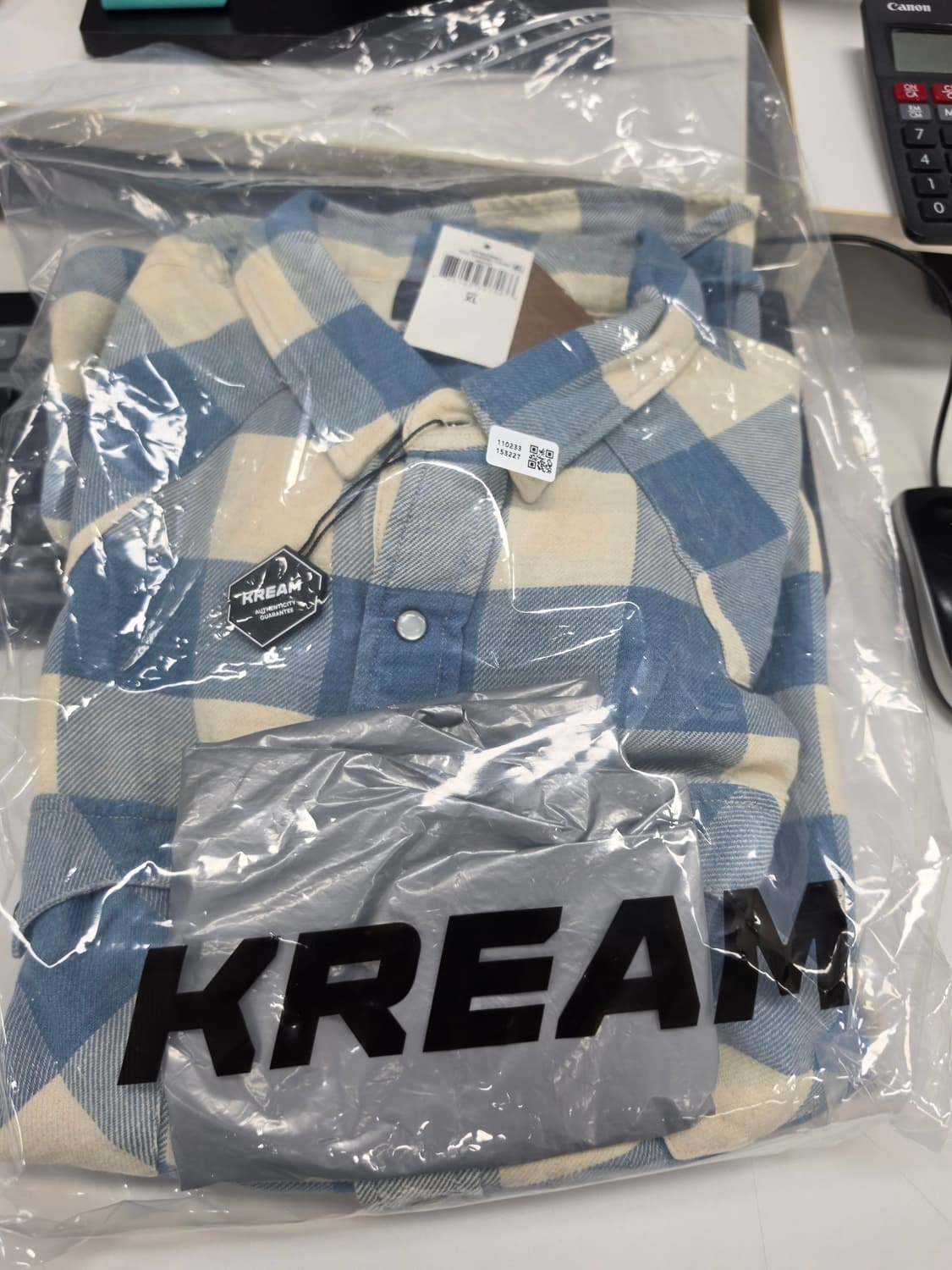 더블알엘 슬림핏 플래드 트윌 웨스턴 셔츠 XL 새상품 상품이미지3