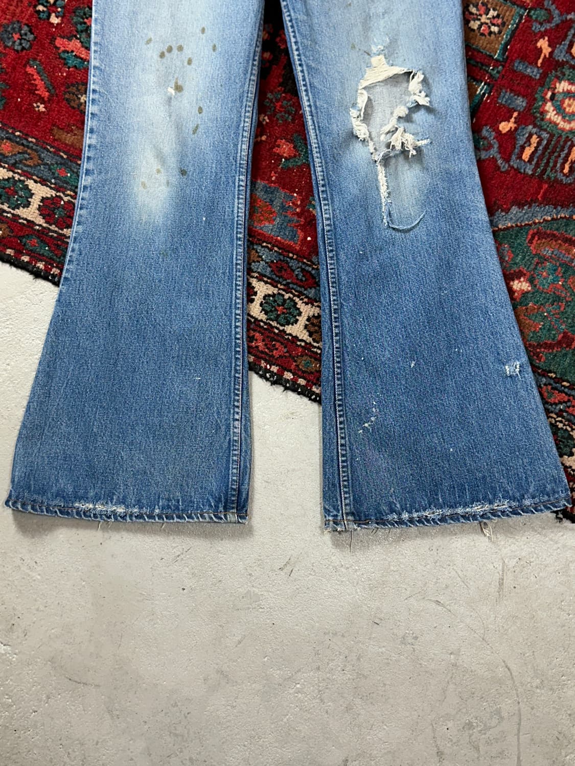 80's USA Made 빈티지 리바이스 684 벨바텀 부츠컷 체인스티치 상품이미지8