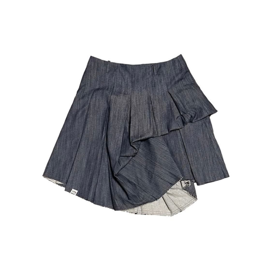 로레일즈 24ss 언발란스 플리츠 스커트 새상품 택O 상품이미지1