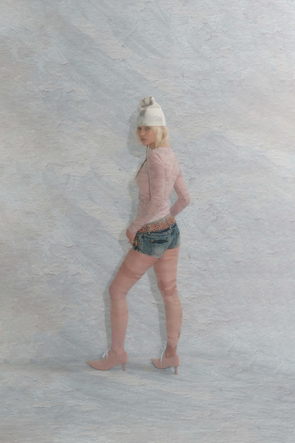 2000 Archives Pink Camo Mesh Top 상품이미지6