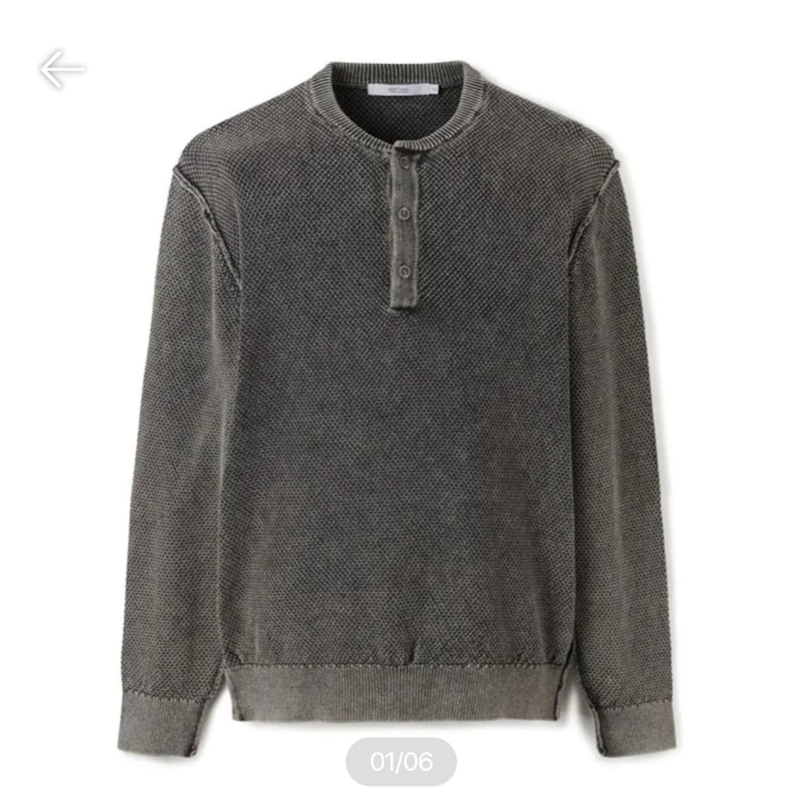 시리즈 Series 헨리넥 다잉 니트 다크브라운 105 상품이미지3