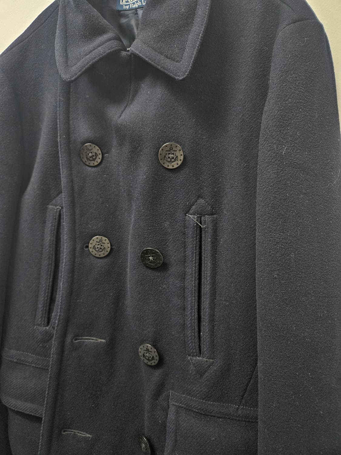 폴로 미해군 피코트 네이비 10버튼 상품이미지4