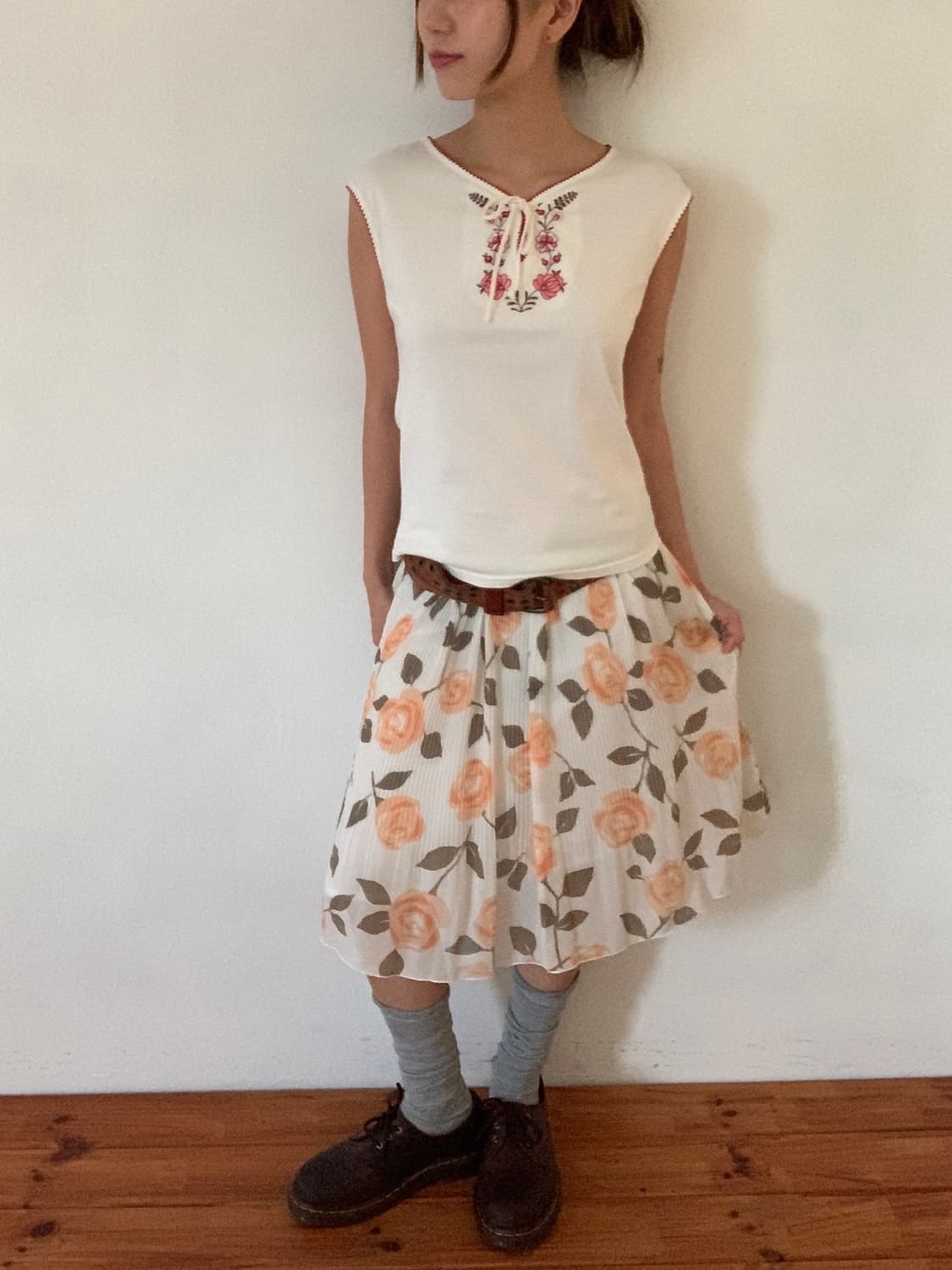 Rose Pleats Skirt 상품이미지6