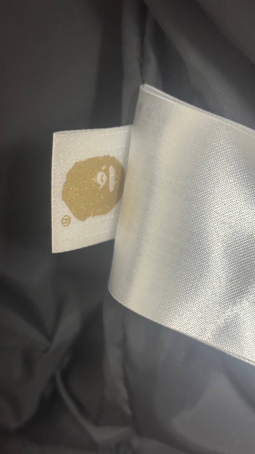 베이프 토날 체인 스티치 샤크 봄버 자켓 차콜 상품이미지4