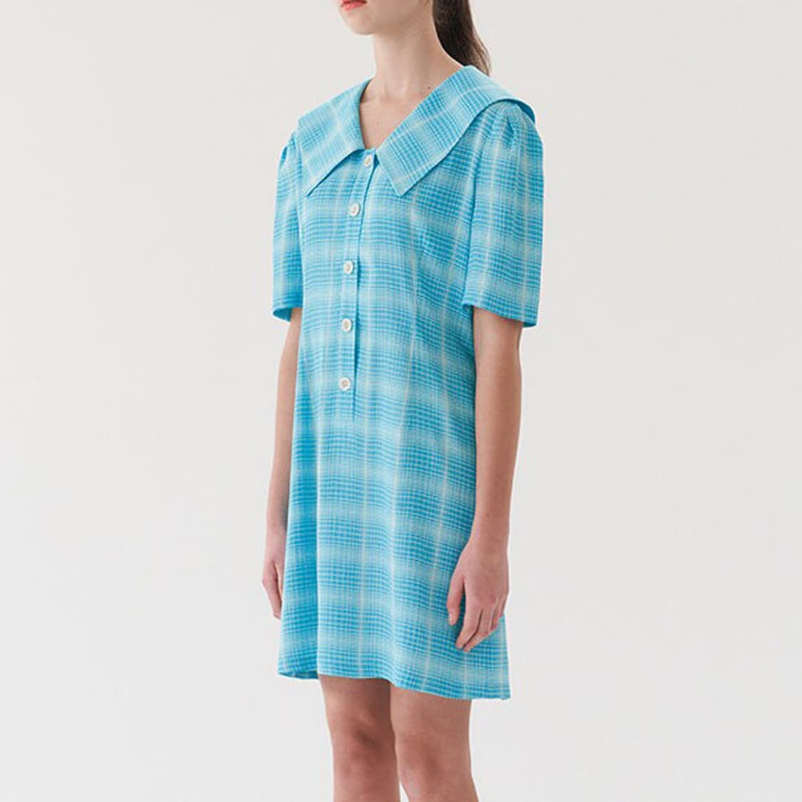 스프링크로커스(springcrocus) 체크원피스 55-66 새상품 상품이미지2