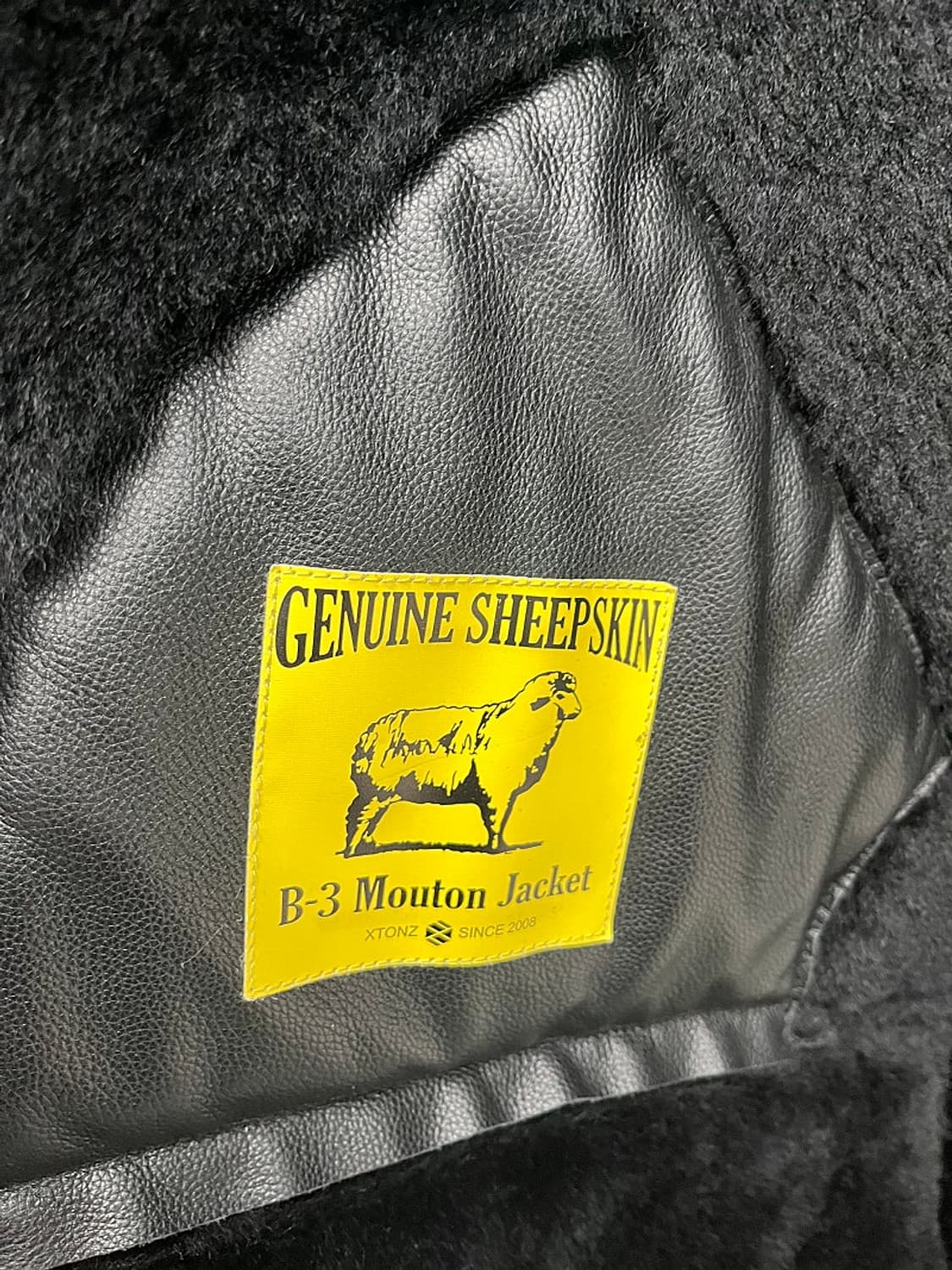 100) 엑스톤즈 B-3 양가죽 무스탕  상품이미지2