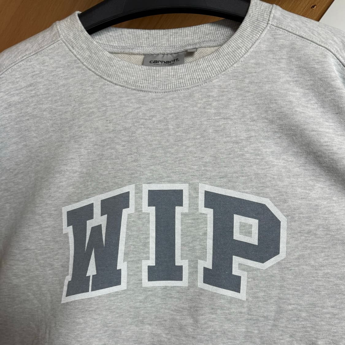 [XXL] 칼하트 WIP III 스웻셔츠 애쉬 헤더 헤비 스톤 워시 상품이미지4