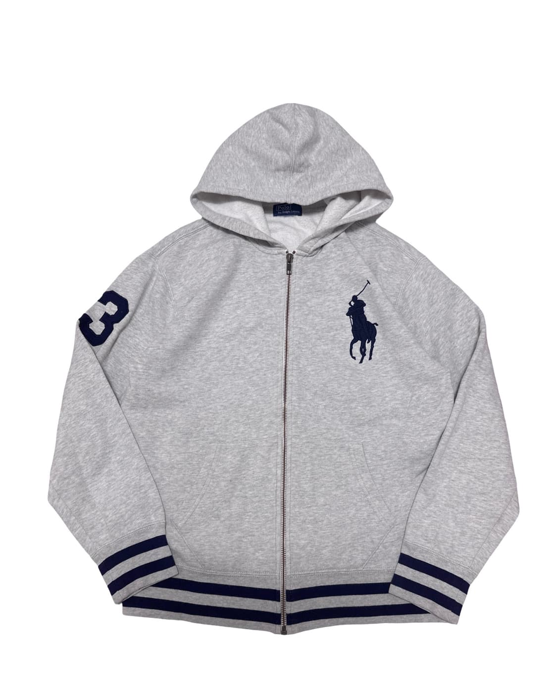 폴로 랄프로렌 빅포니 회색 후드집업 상품이미지1