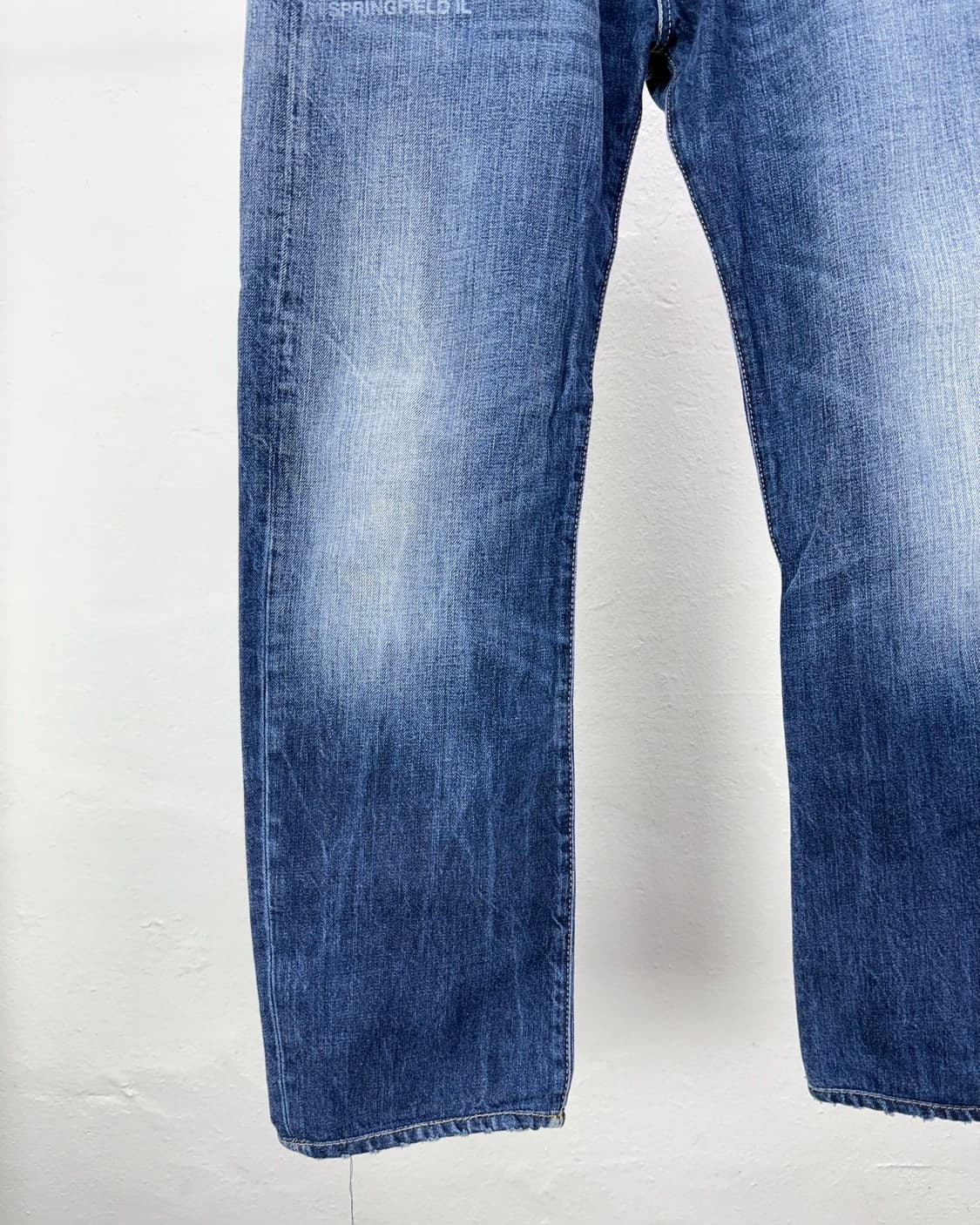 리플레이 버튼 플라이 프랭키고 인디고 블루 패치드 데님 팬츠 상품이미지4