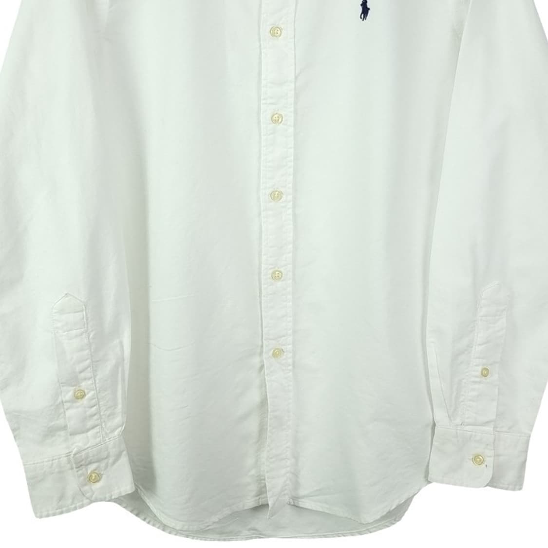 [폴로 랄프로렌] 포니 로고 자수 커스텀핏 셔츠 화이트 M18939 상품이미지5