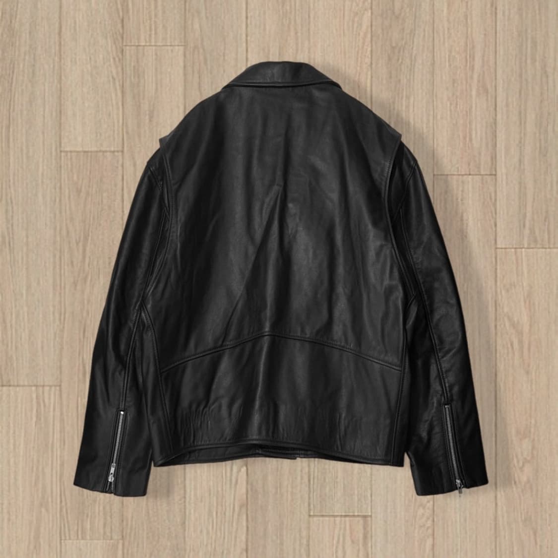 (레어 단종) Willy Chavarria 카프스킨 오버핏 바이커레더자켓 상품이미지5