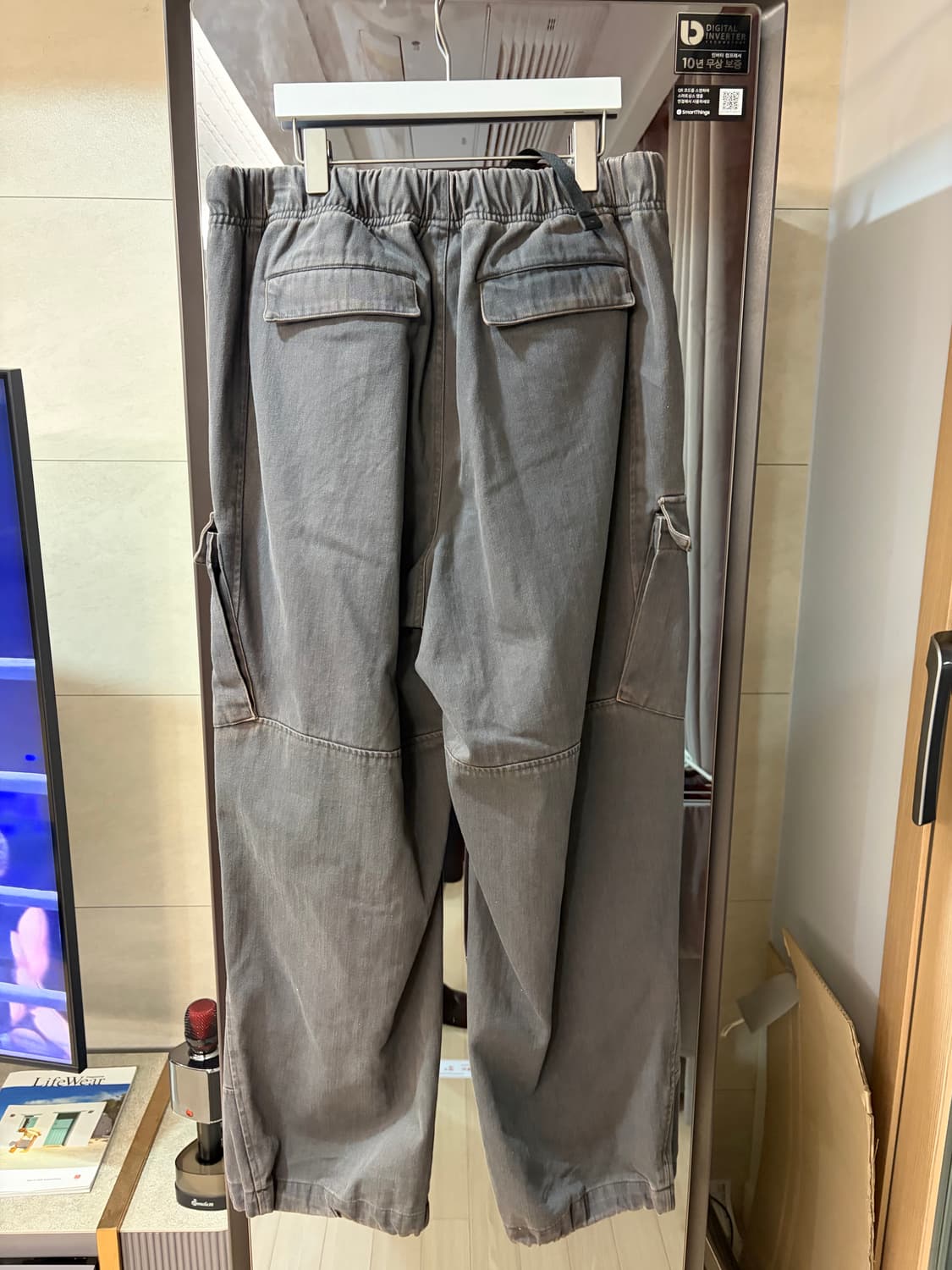 해칭룸 밀팬츠 워시드 차콜 상품이미지2