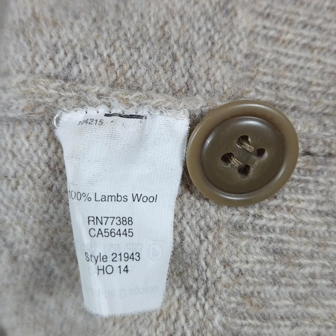 105)JCrew 제이크루 램스울 숄카라 니트 베이지 상품이미지5